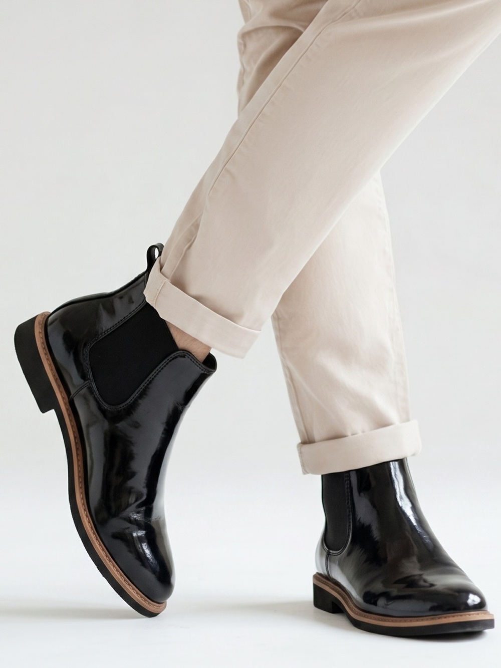 Deer Stags Mens Sammy Black Chelsea Ankle‎ Boots Size 6M